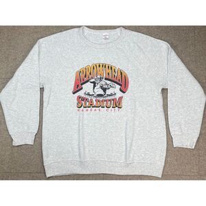 Charlie Hustle Clothing Co Vtg Arrowhead Stadium‎ Kansas City Sweatshirt Size 2X